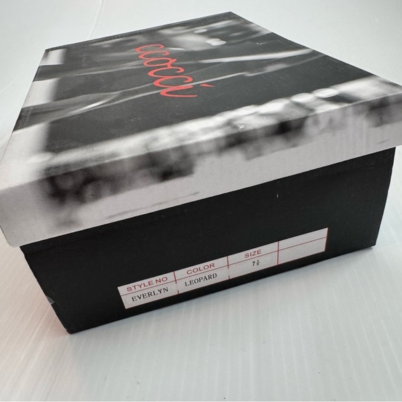 CCOCCI Brown Leopard Print Women's Sandals platform espadrilles - Picture 4 of 5